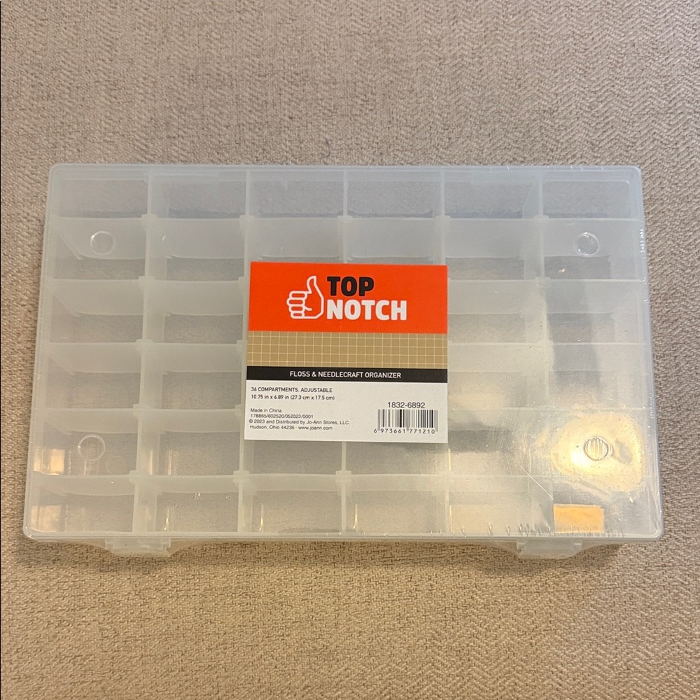 Top Notch Floss & Needlecraft Organizer Box